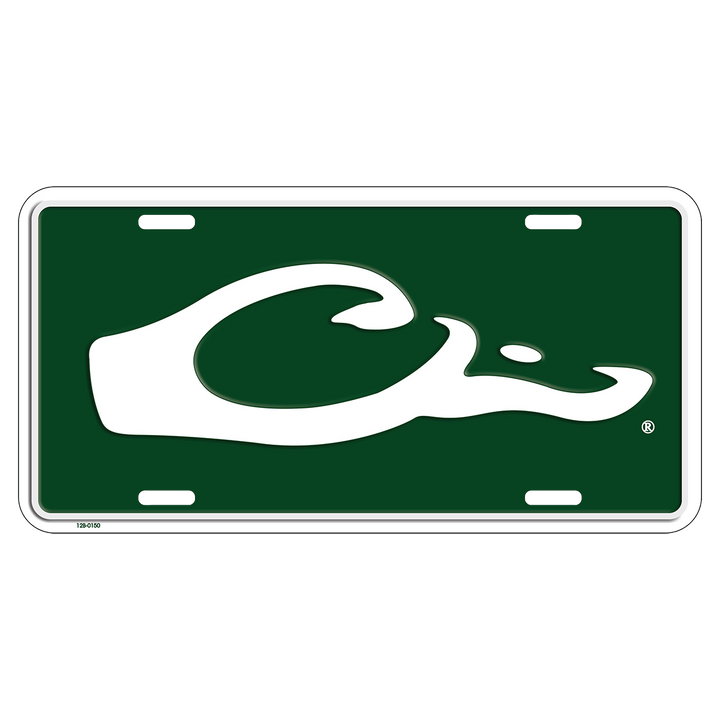Drake Logo Green License Plate