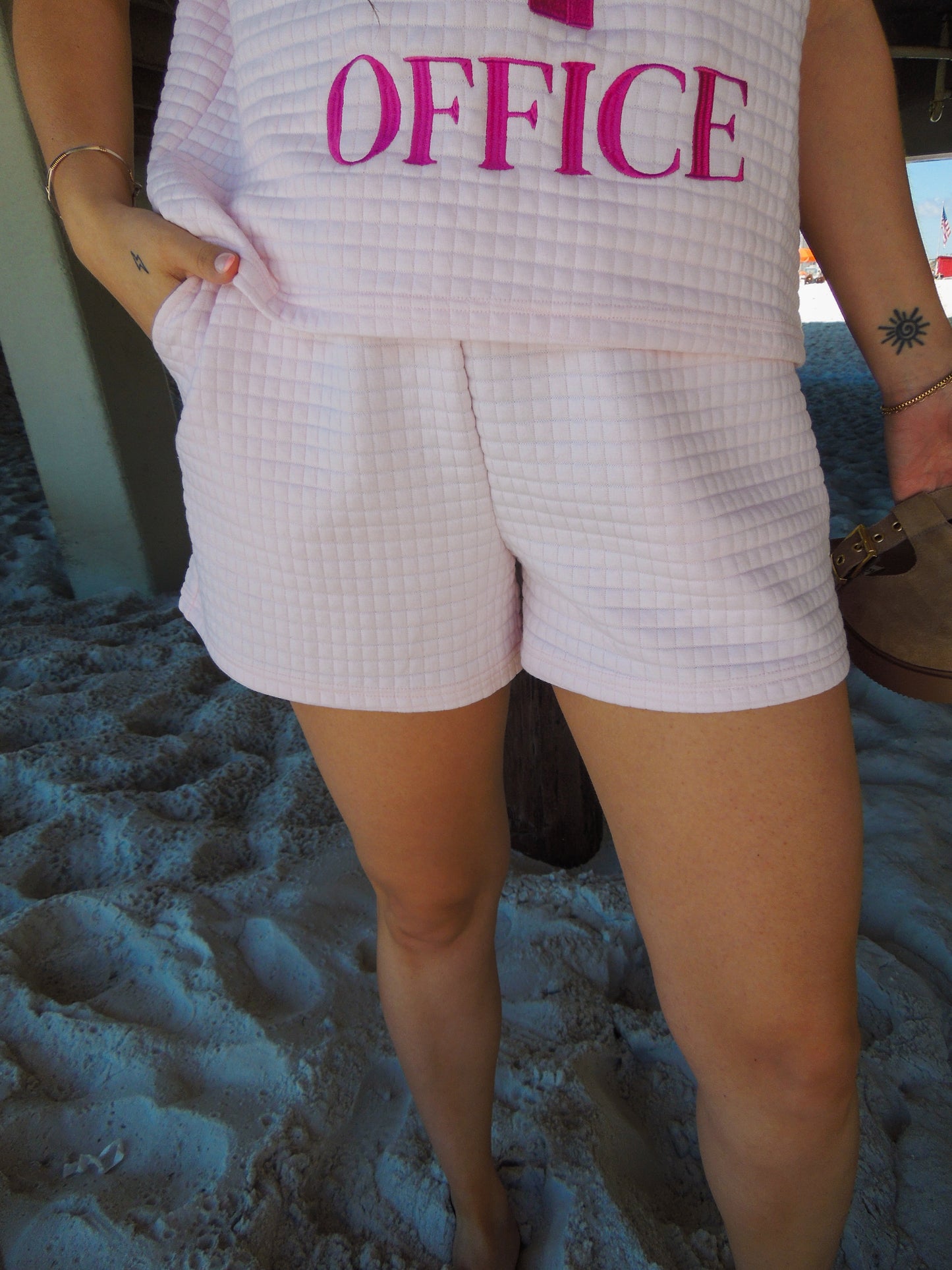 Out Of Office Pink Textured Set