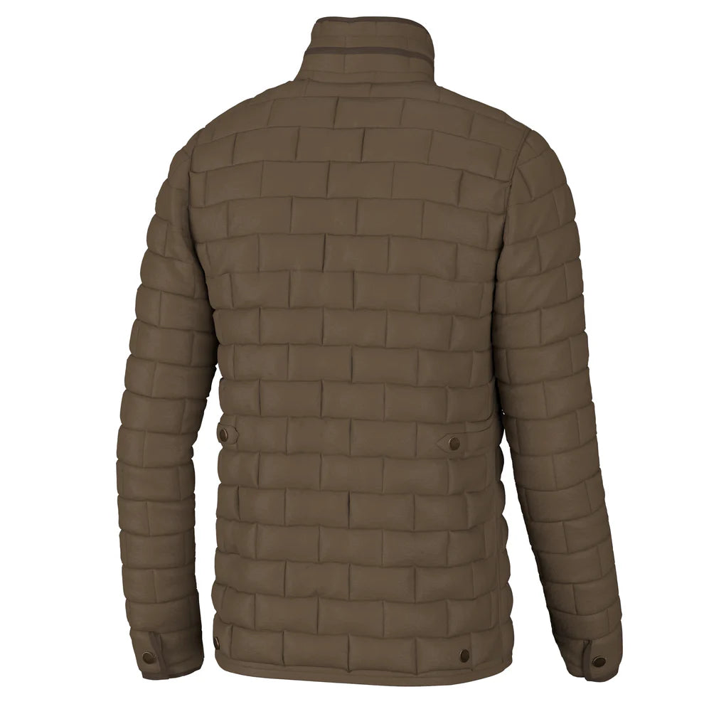 Local Boy Mocha Brick Quilted Jacket