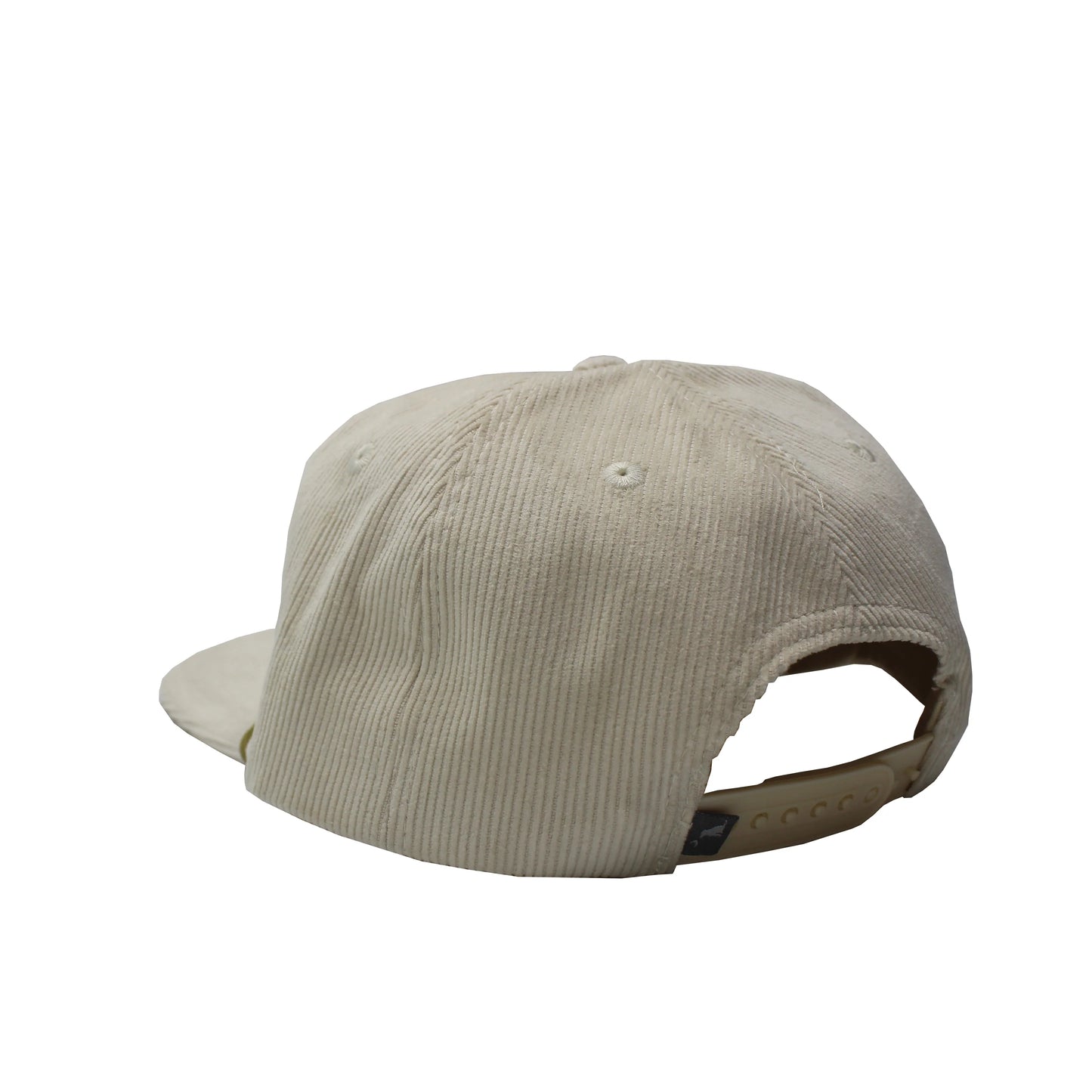 Local Girl Cream Crescent Corduroy Hat