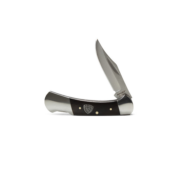 Ariat Black Logo Folding Knife