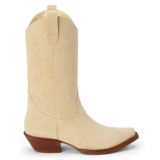 Gaucho Suede Natural Western Boots