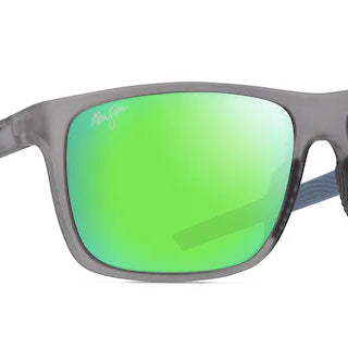 Lehopulu Polarized Matte Transparent Grey Maui Jim Sunglasses