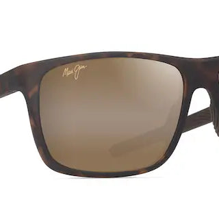 Lehopulu Polarized Matte Dark Havana Maui Jim Sunglasses