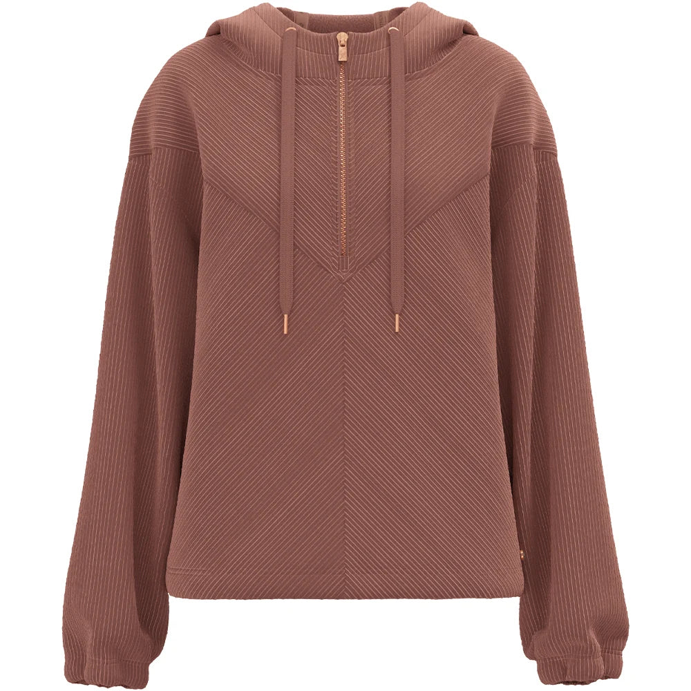 Hooey Cowgirl Maroon Corduroy 1 and 4-Zip Hoodie