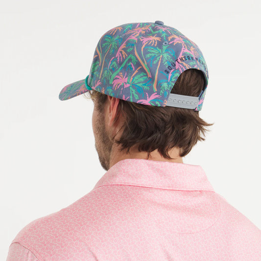 Southern Marsh Men's Hawaiian Mountain Purple Palm Trees Hat