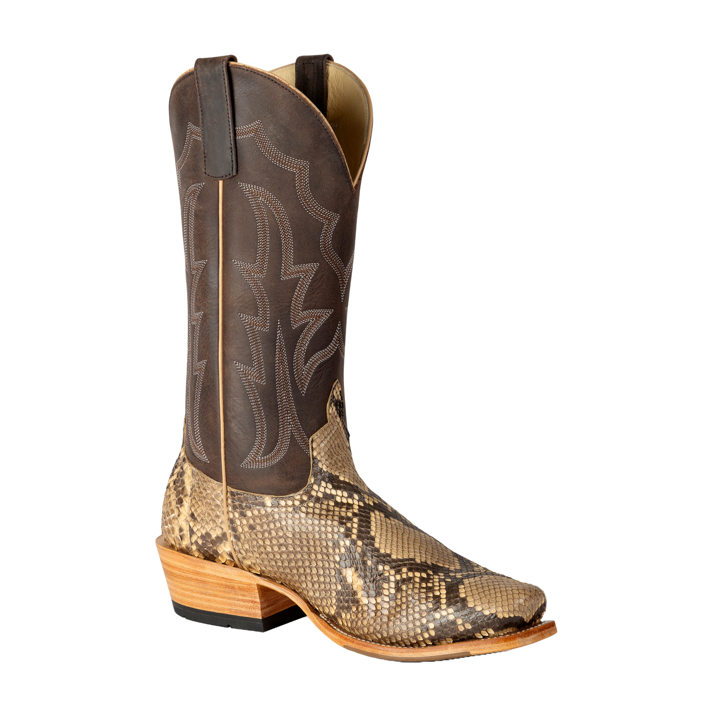 Horse Power Men's Mink Python Belly Cute Western Boot