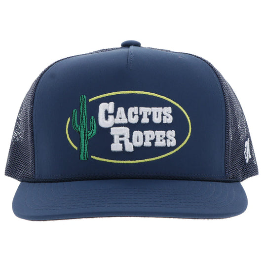 Hooey Men's Cactus Navy & White Rope Hat