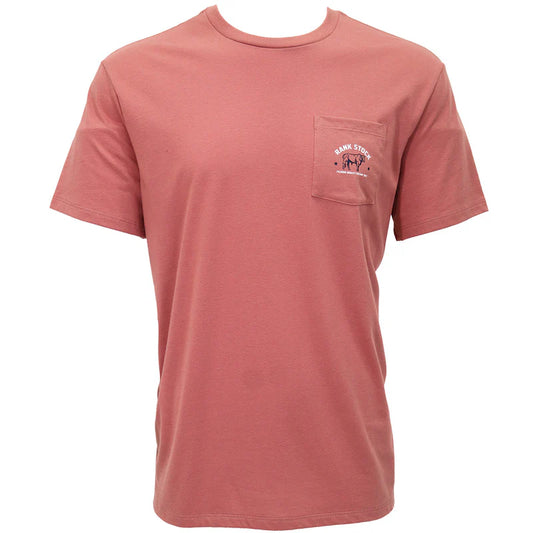 Hooey Men's Charbray Light Mahogany With White & Navy Logo T-Shirt