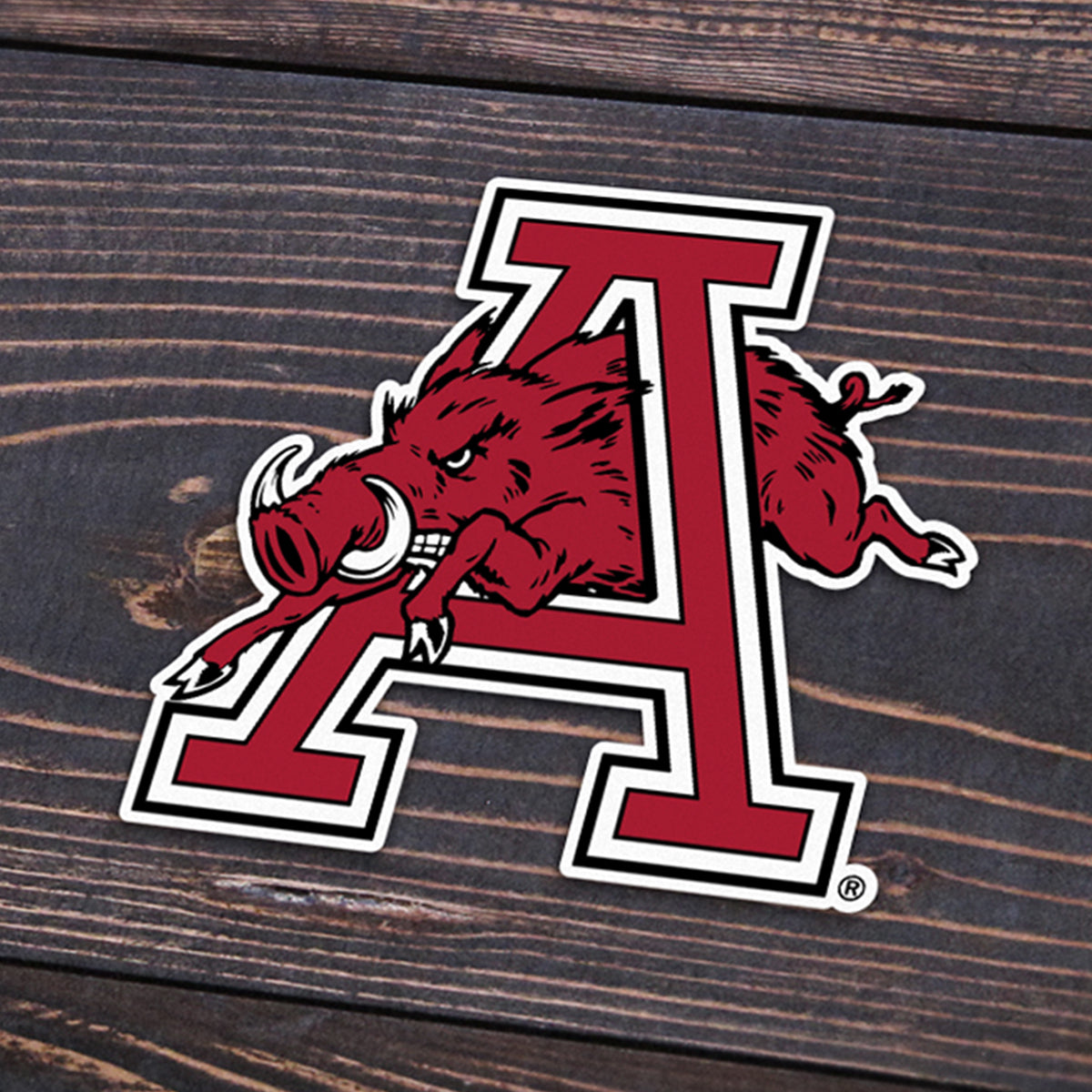 Hog Through A Sticker