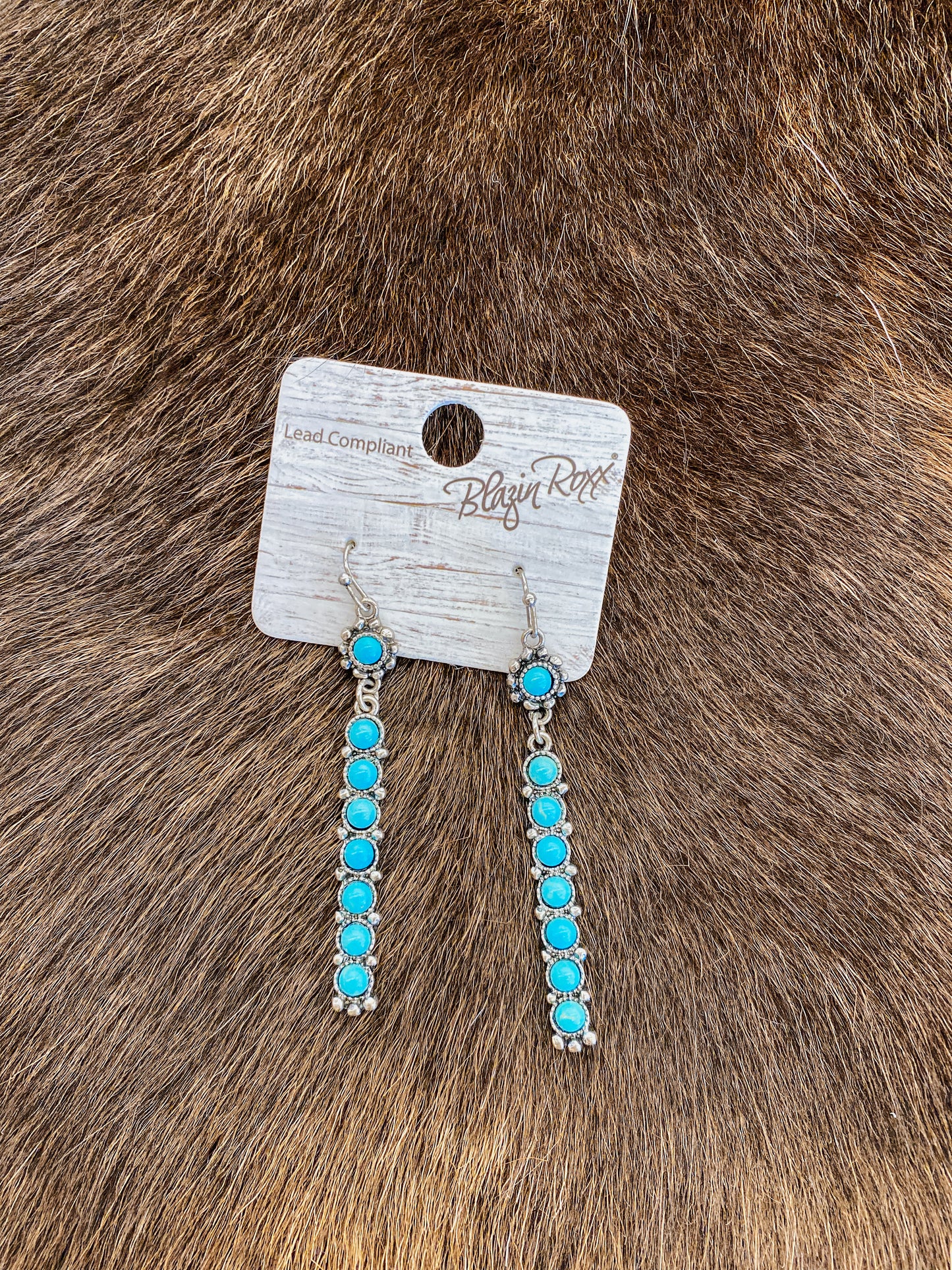 Blazin Roxx Silver Bar Earrings