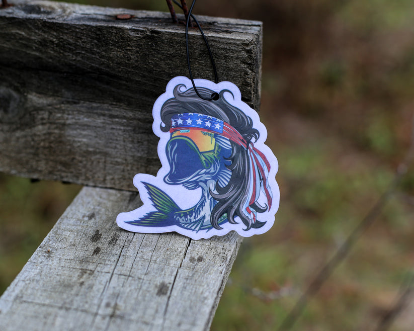 Mullet Bass Car Freshie- Cold Water