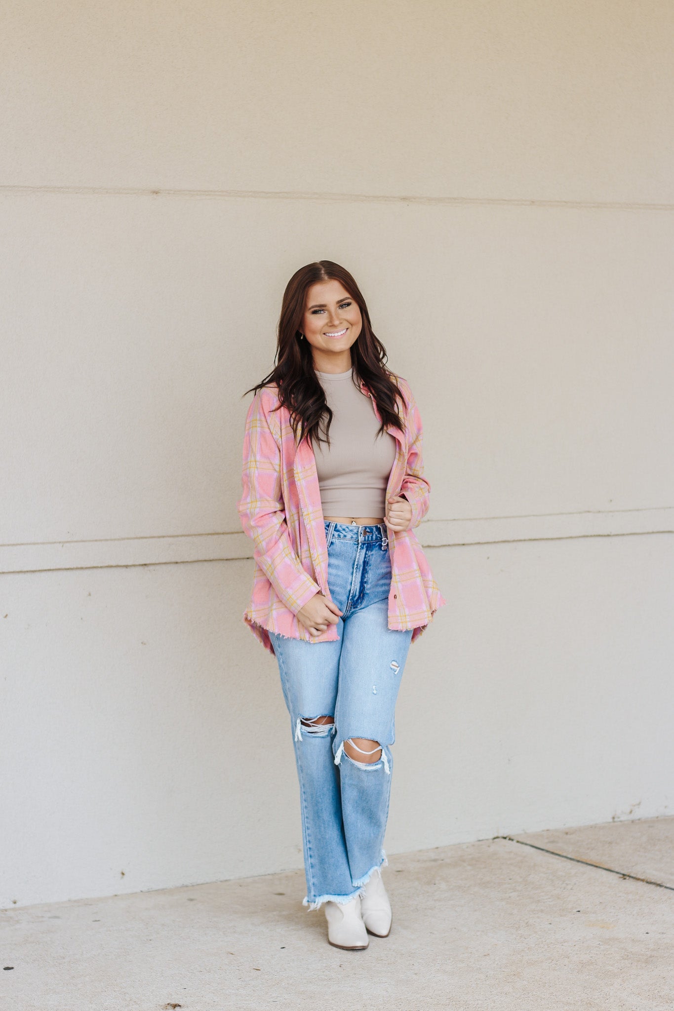 Blush colored outlet clothing