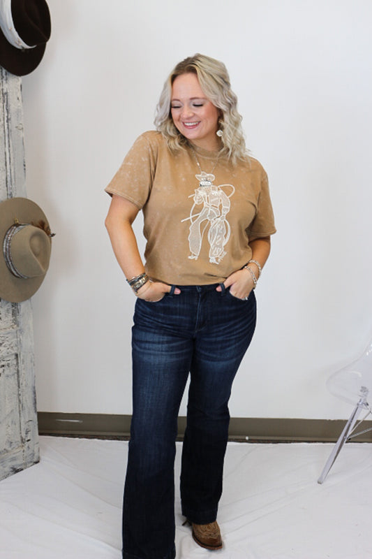Ariat Toasted Coconut Buckaroo Tee