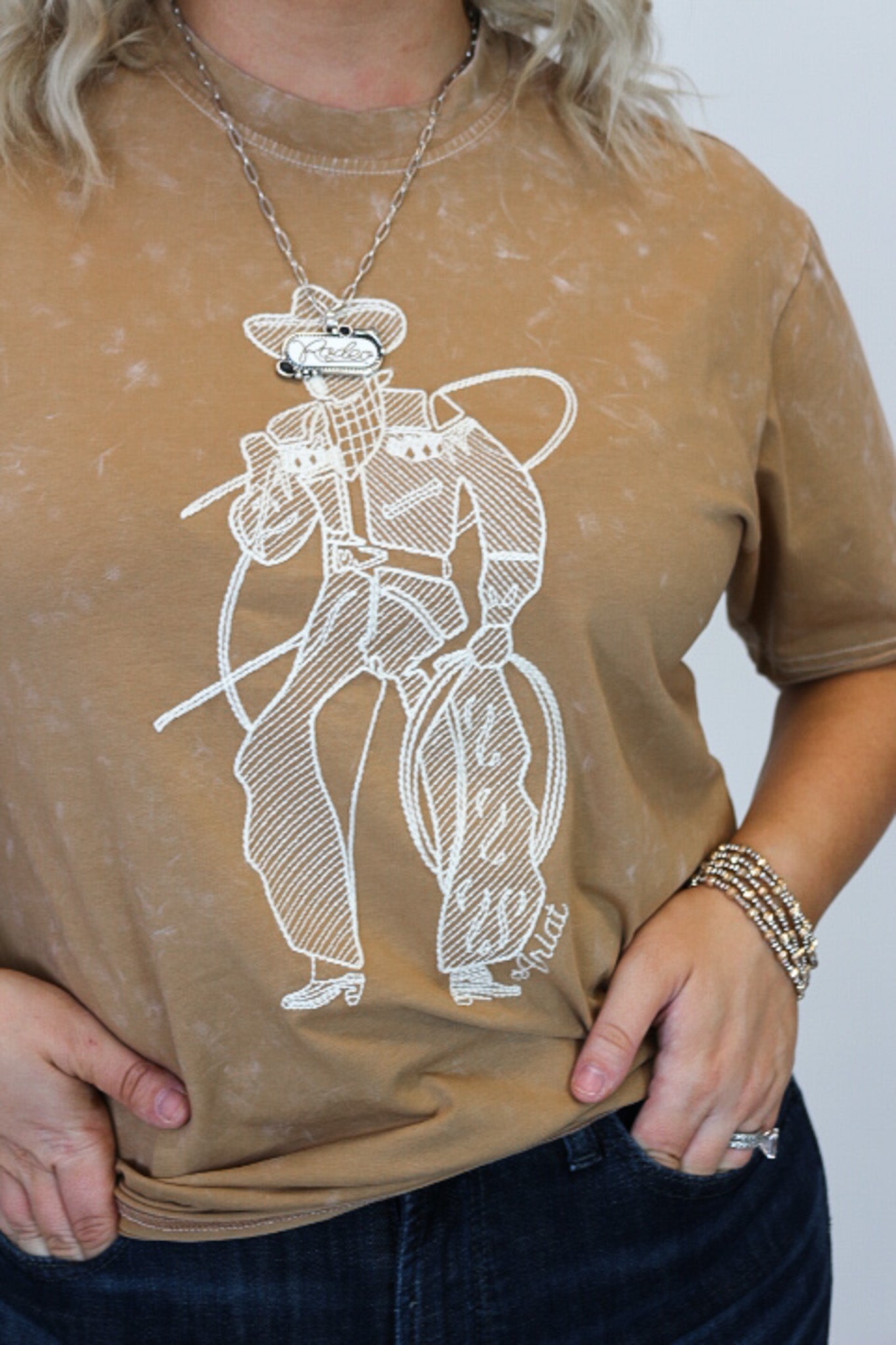 Ariat Toasted Coconut Buckaroo Tee