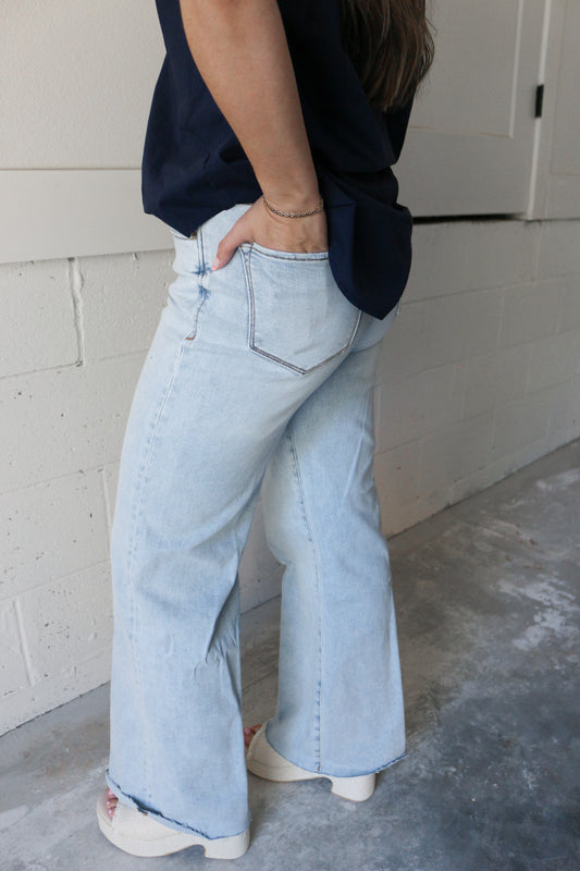 Fiona Seaside Wide Leg Jeans