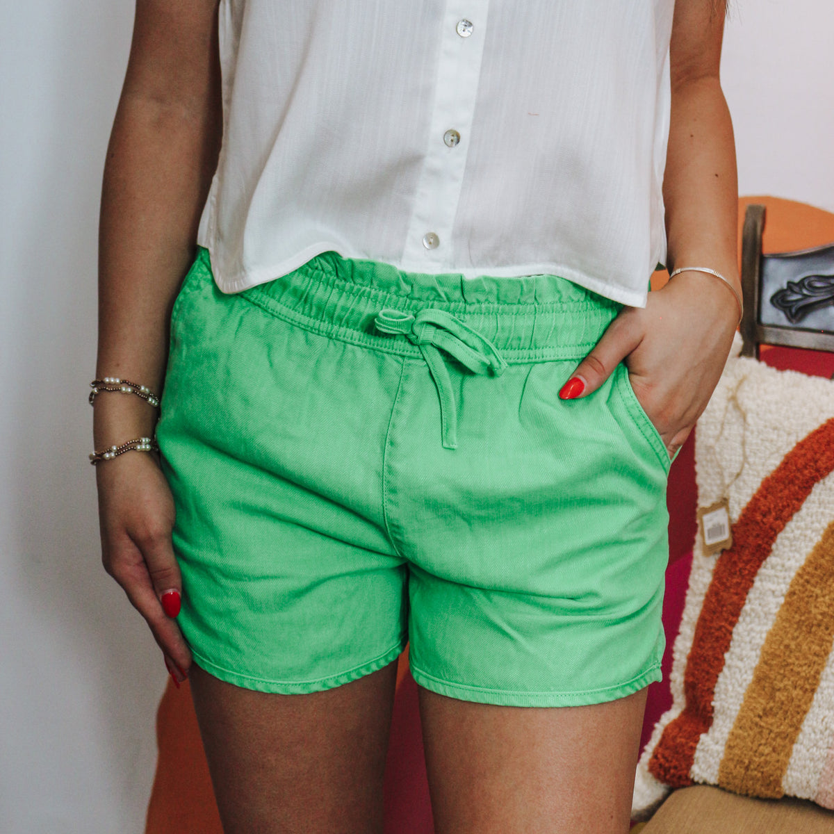 Krissy High Rise Loose Fit Shorts