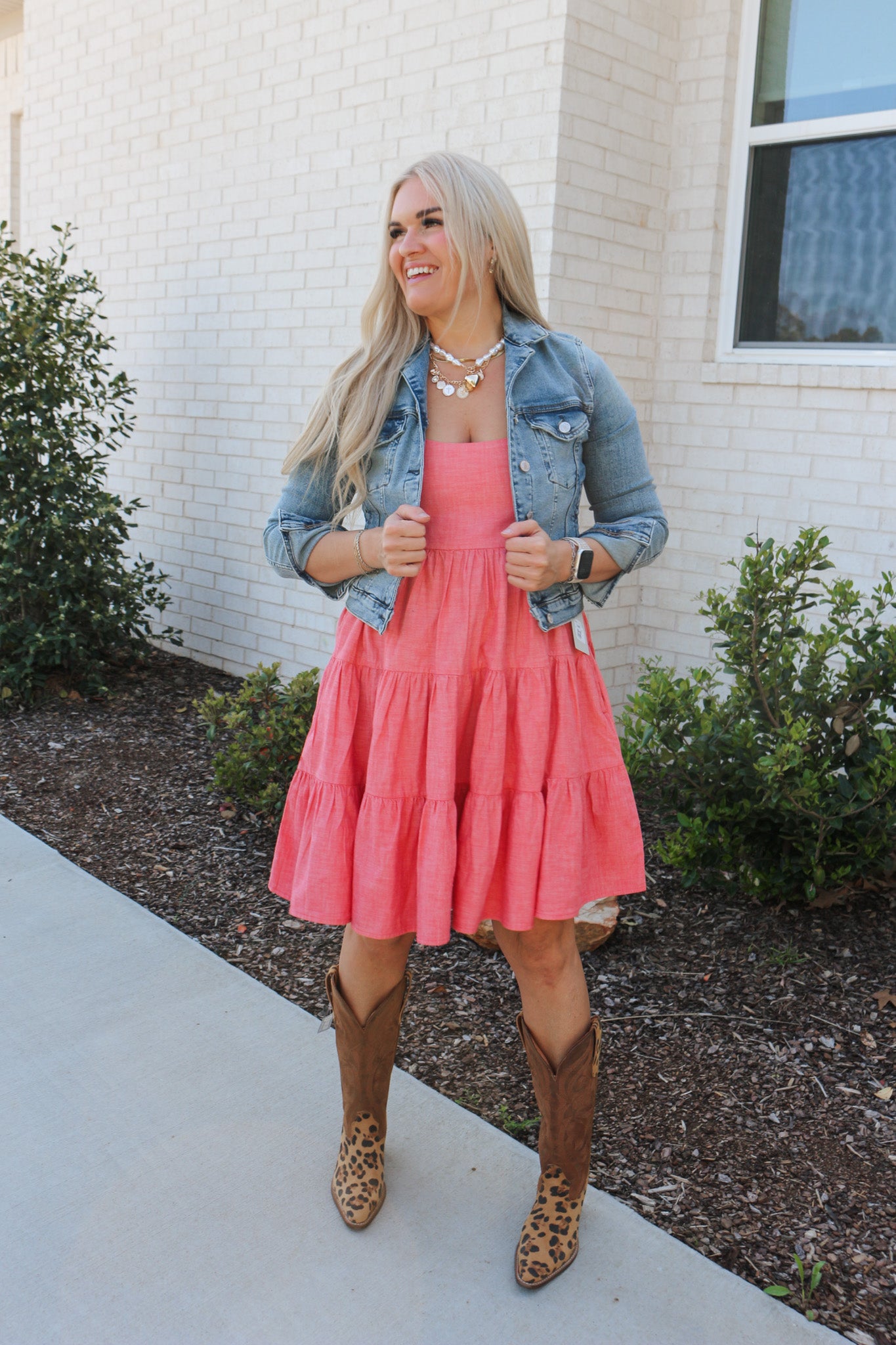 Silver Notched Indigo Crop Jean Jacket