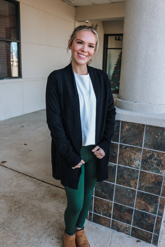 Choose Your Way Black Cardigan