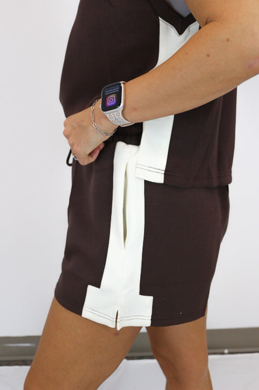 Checking Lists Brown Shorts