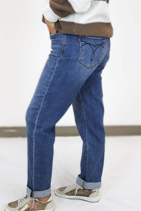Women's Mr Bf Classic Cuffed Jean Judy Blue