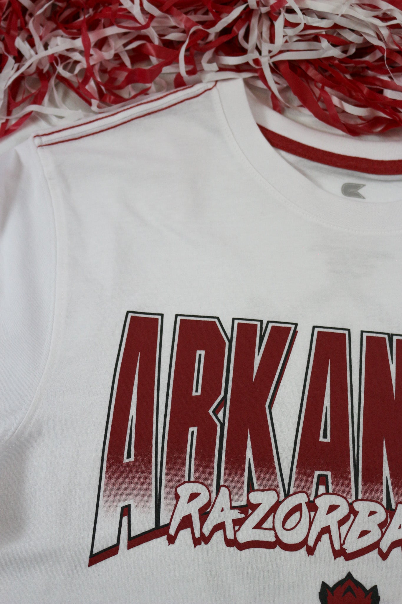 Arkansas Razorbacks Men's White Short Sleeve T-Shirt