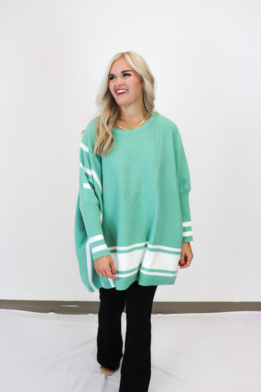 Worth Remembering Jade Oversized Sweater