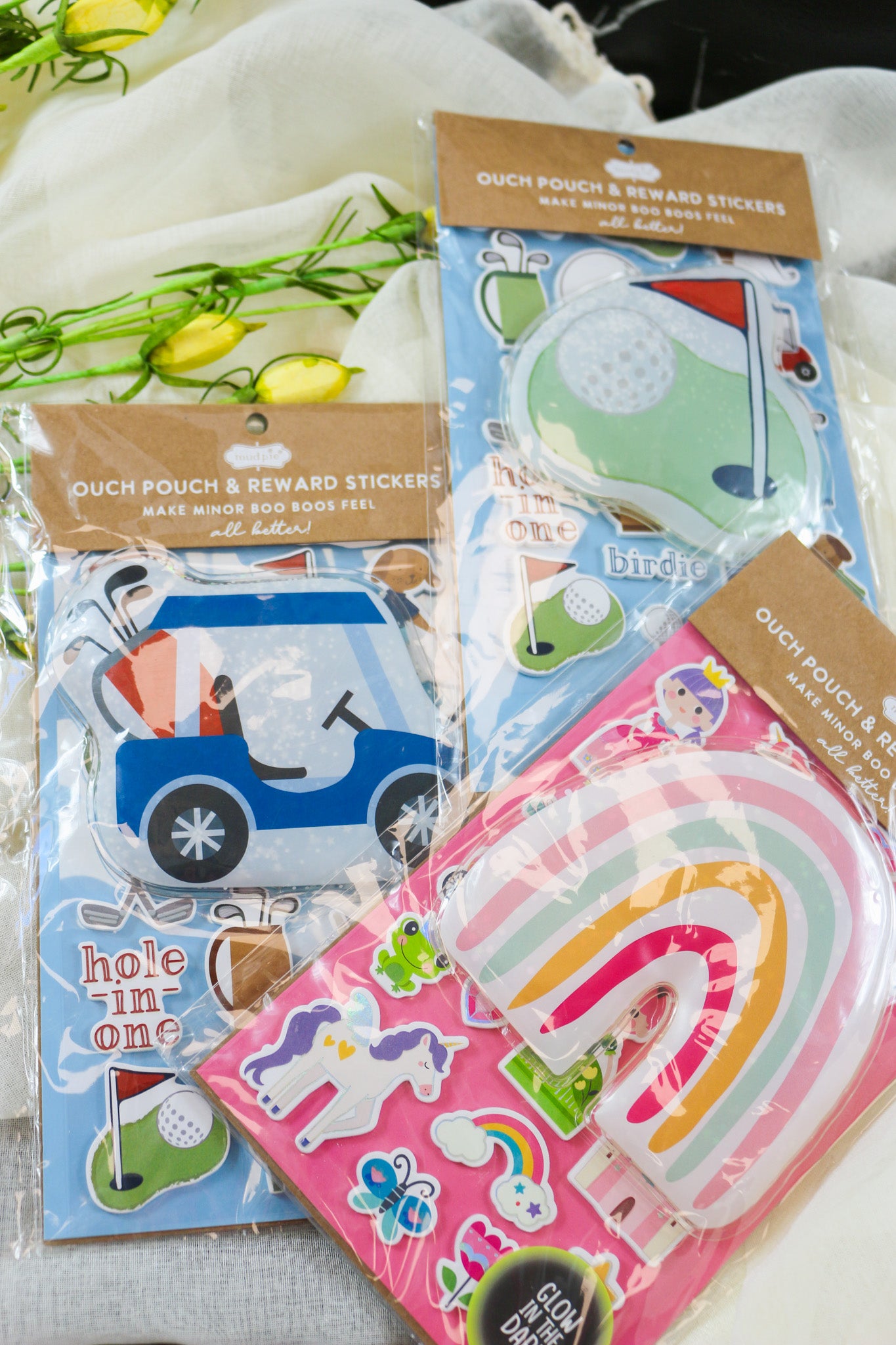 Mud Pie Kids Ouch Pouch Stickers - 2 Colors