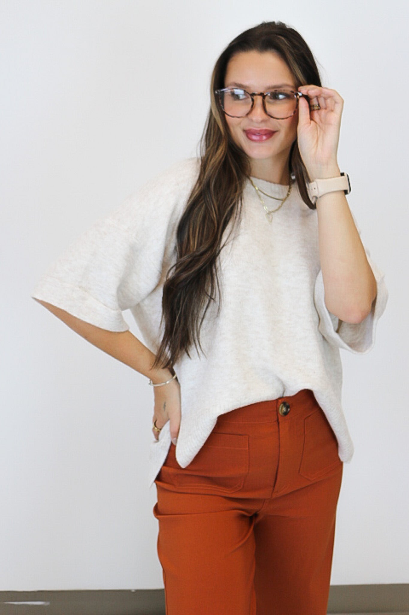 Sweetest Gem Sweater Top -2 Colors