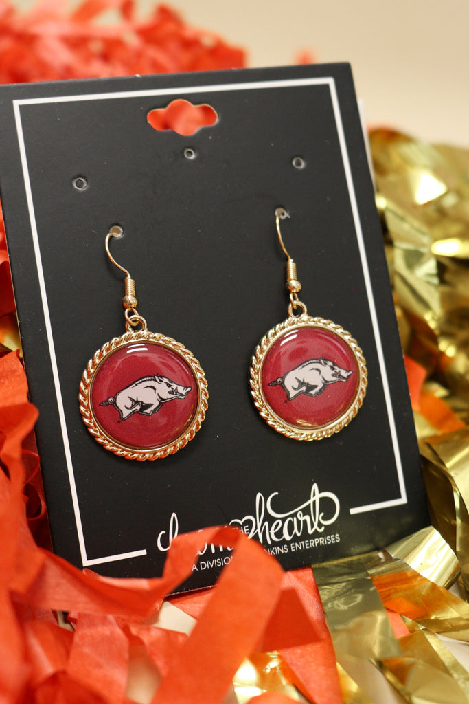 Arkansas Razorbacks Sydney Earrings