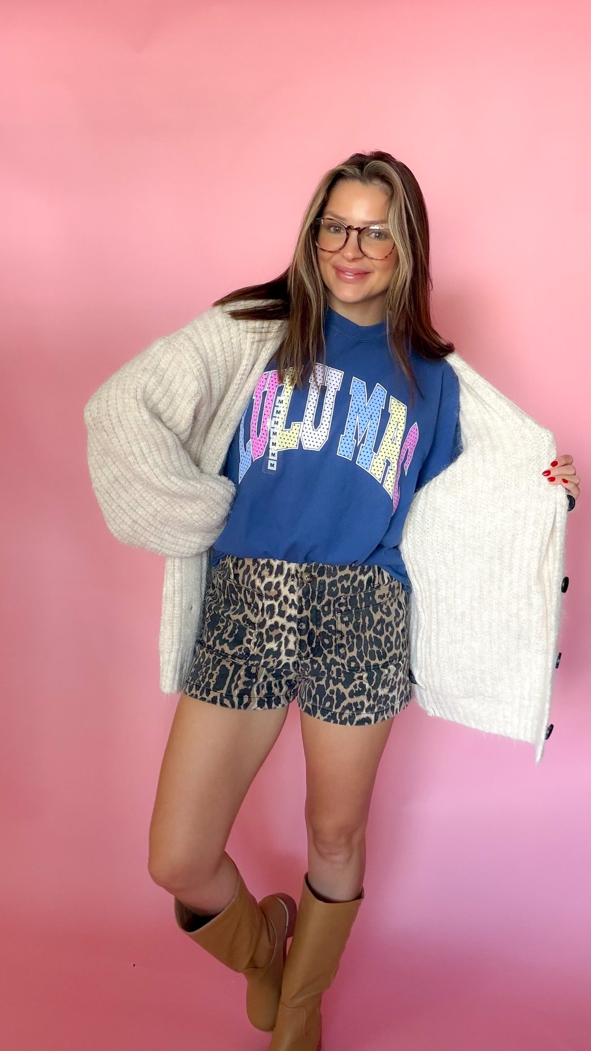 Women's Lulu Mac Blue Polka Dot Tee