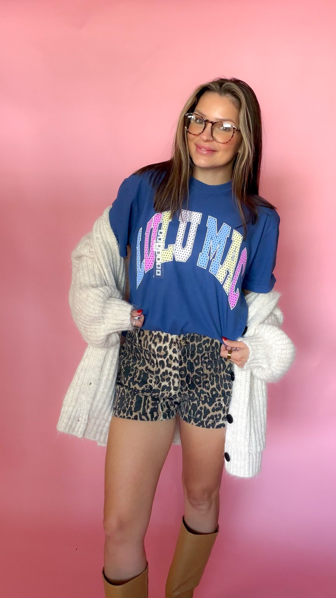 Women's Lulu Mac Blue Polka Dot Tee