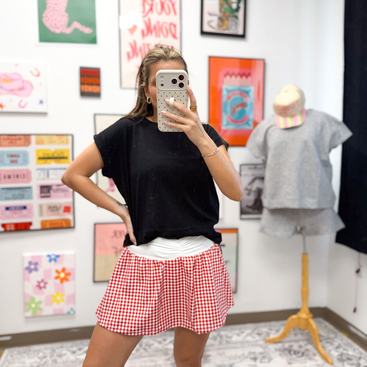 True And Simple Solid Cuff Tee