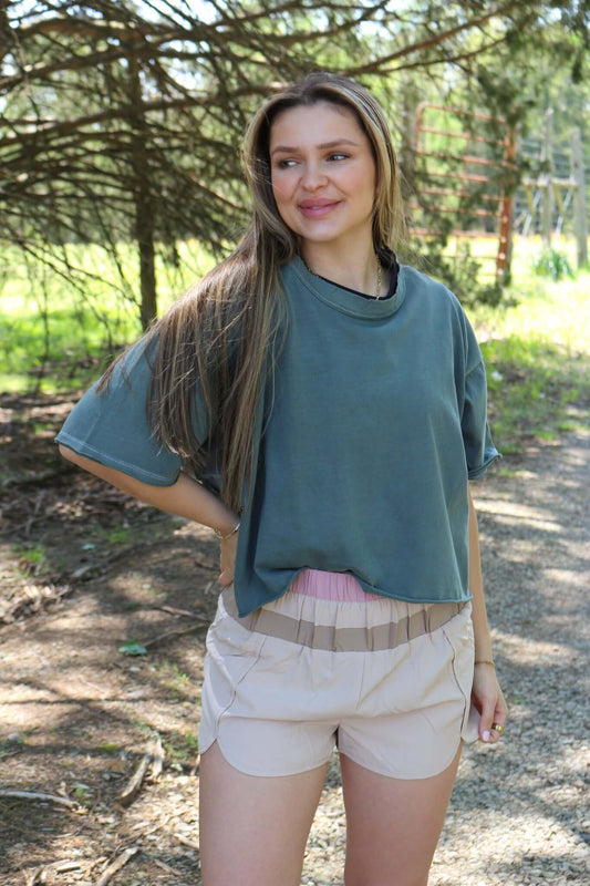 On My Team High Waist Athletic Shorts -2 Colors