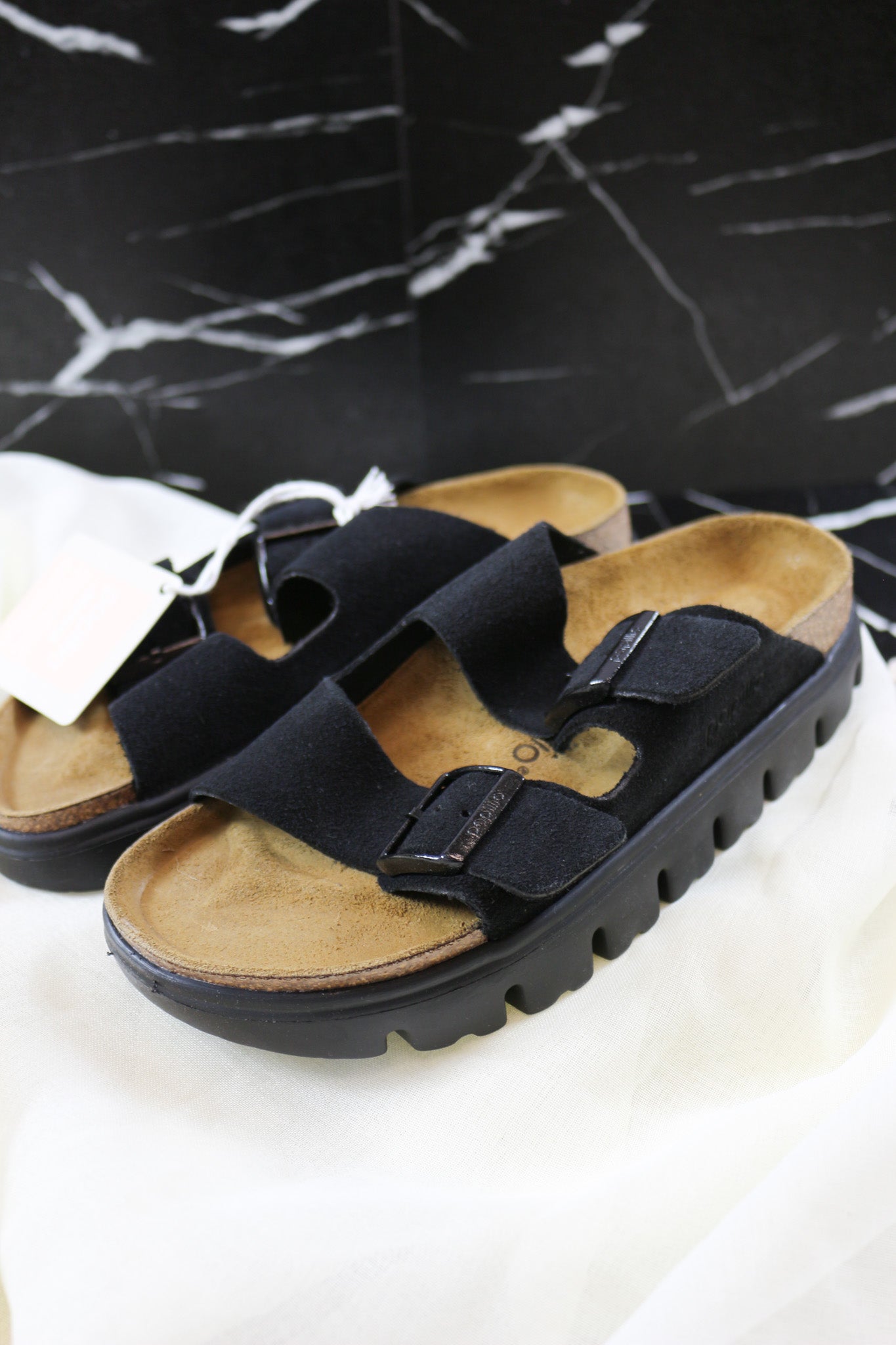 Arizona Chunky Black Birkenstock Sandal