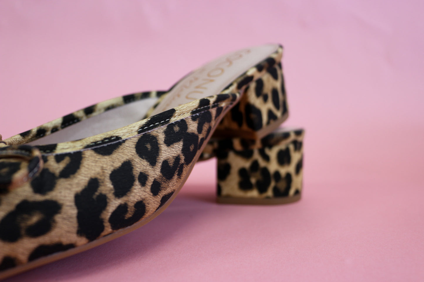 Geneva Tan Leopard Heel