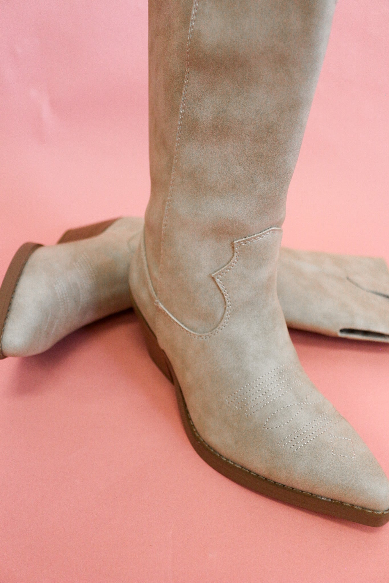 Bodhi Natural Tall Western Boots