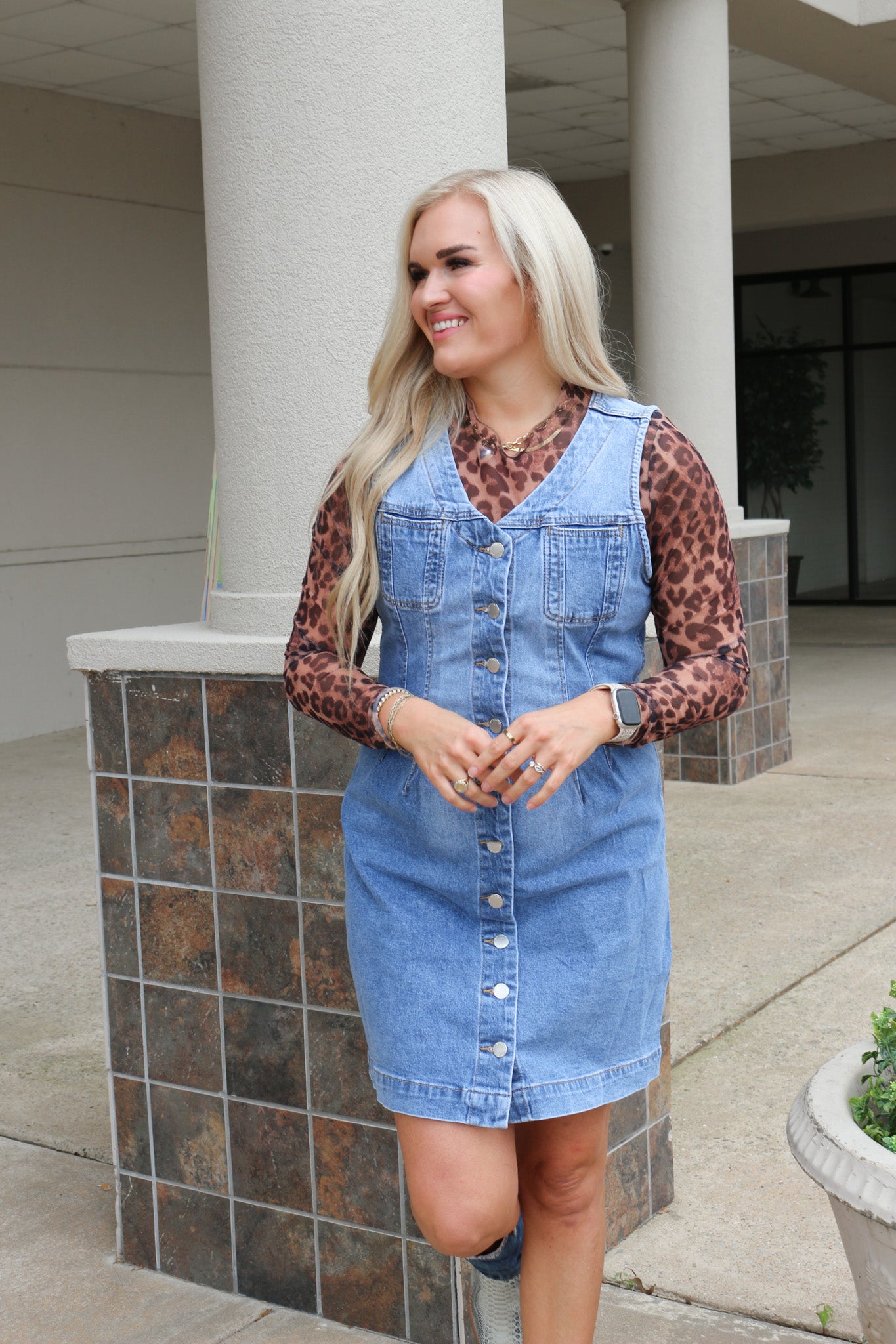 Sabrina Pacific Denim Dress – Dales Clothing Inc