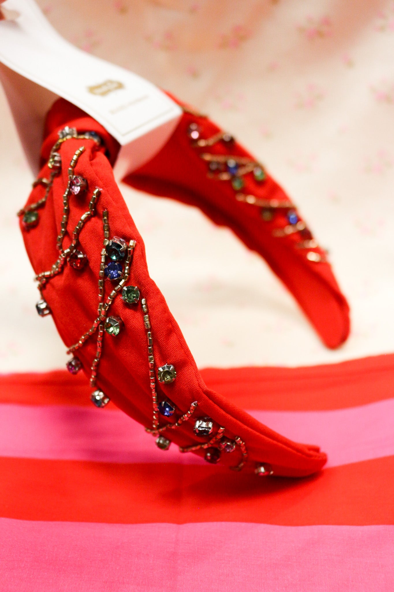 Mud Pie Holiday Beaded Headband - 3 Colors