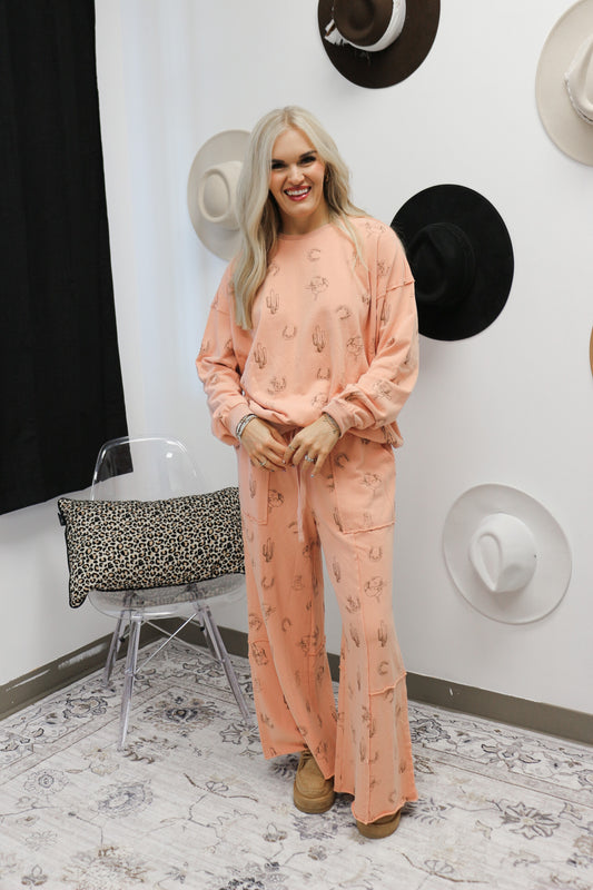 Barn To Brunch Western Lounge Pant -2 Colors