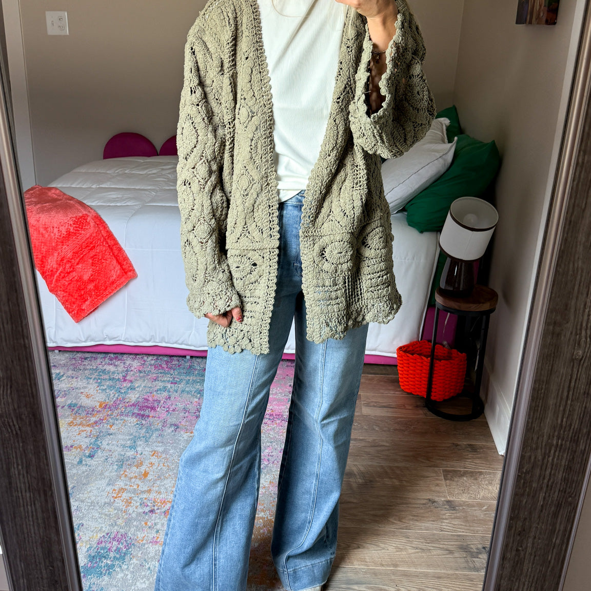 Brush It Off Crochet Knit Cardigan