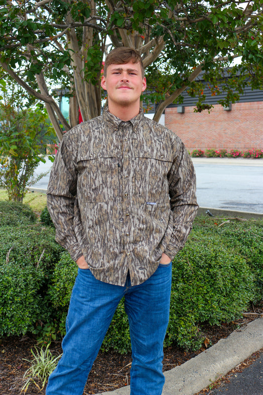 Camo Bottomland Wingshooter's Long Sleeve Button Down