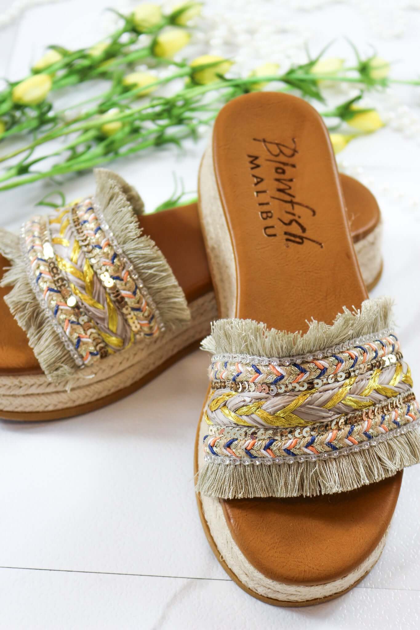 Miami Gold Platform Sandal