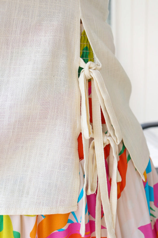 Taking A Trip Vanilla Solid Tank Top