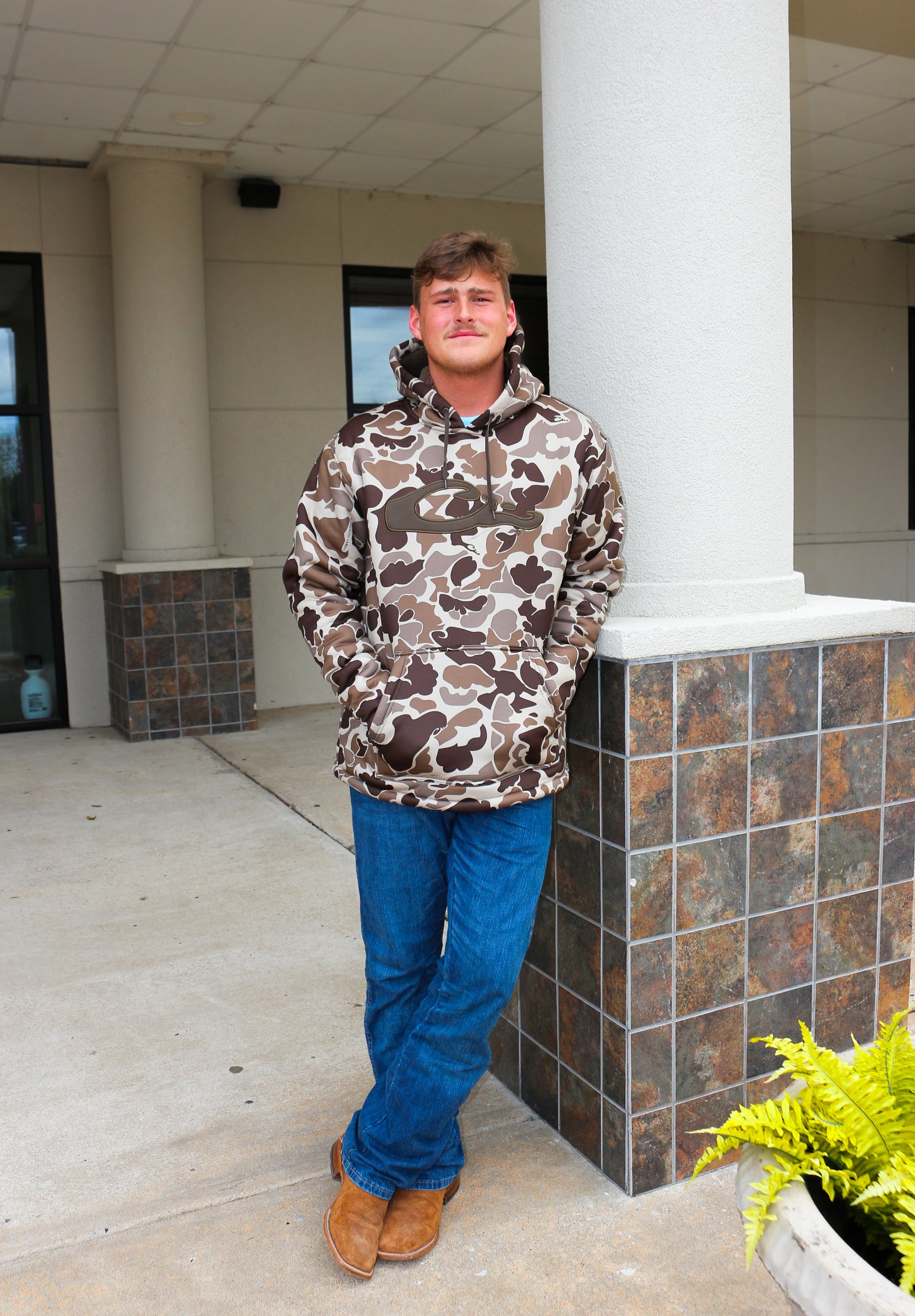Old School Timber Camo LST Silencer Fleece-Lined Hoodie