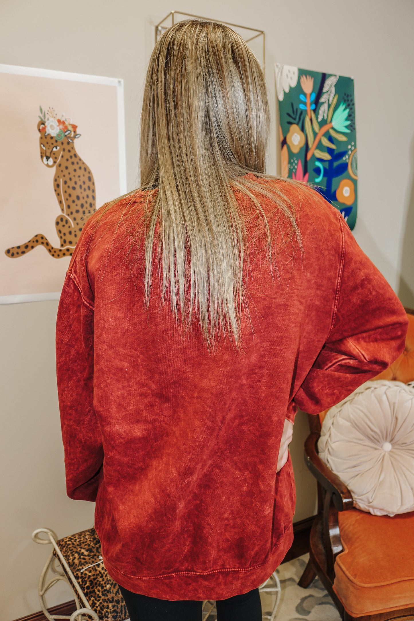 Dark Red Dales Logo Sweatshirt