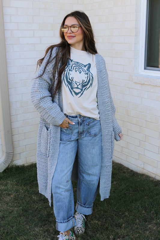 Tiger Star Eyes Cream Graphic Tee