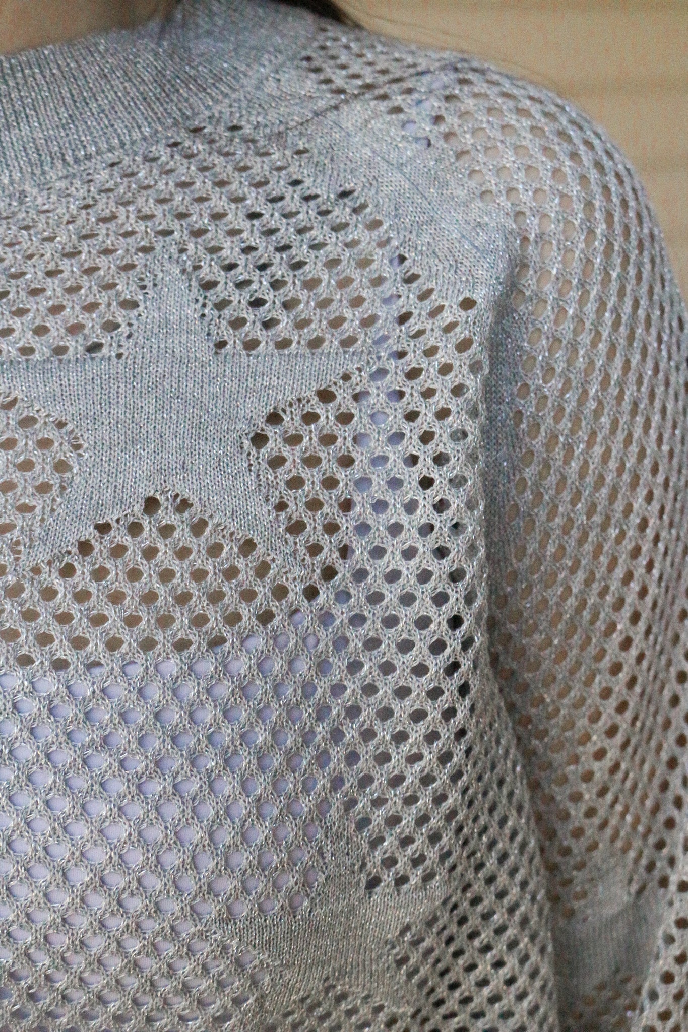 Here To Flirt Raglan Silver Star Sweater