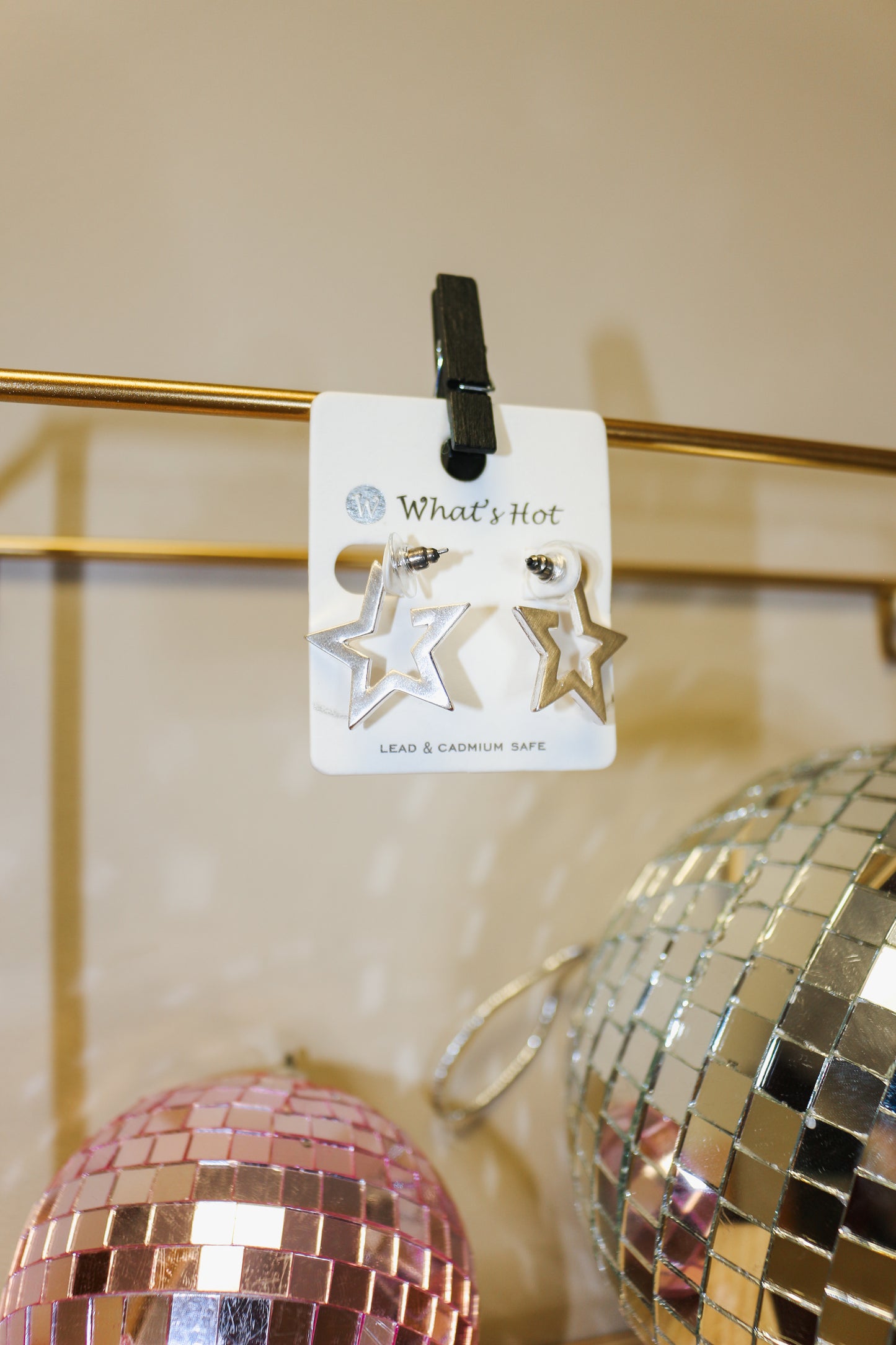 Star Silver Earrings