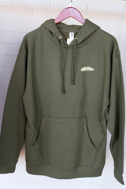 Men's Old Row Green Camo Retro Hoodie